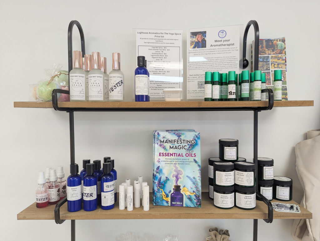 local aromatherapy products for sale at The Yoga Space Chadds Ford