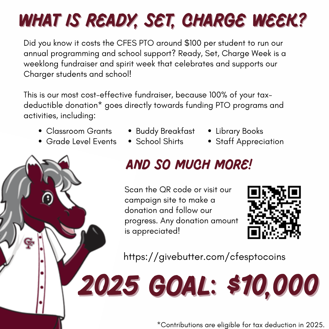 flyer for PTO Charge Week