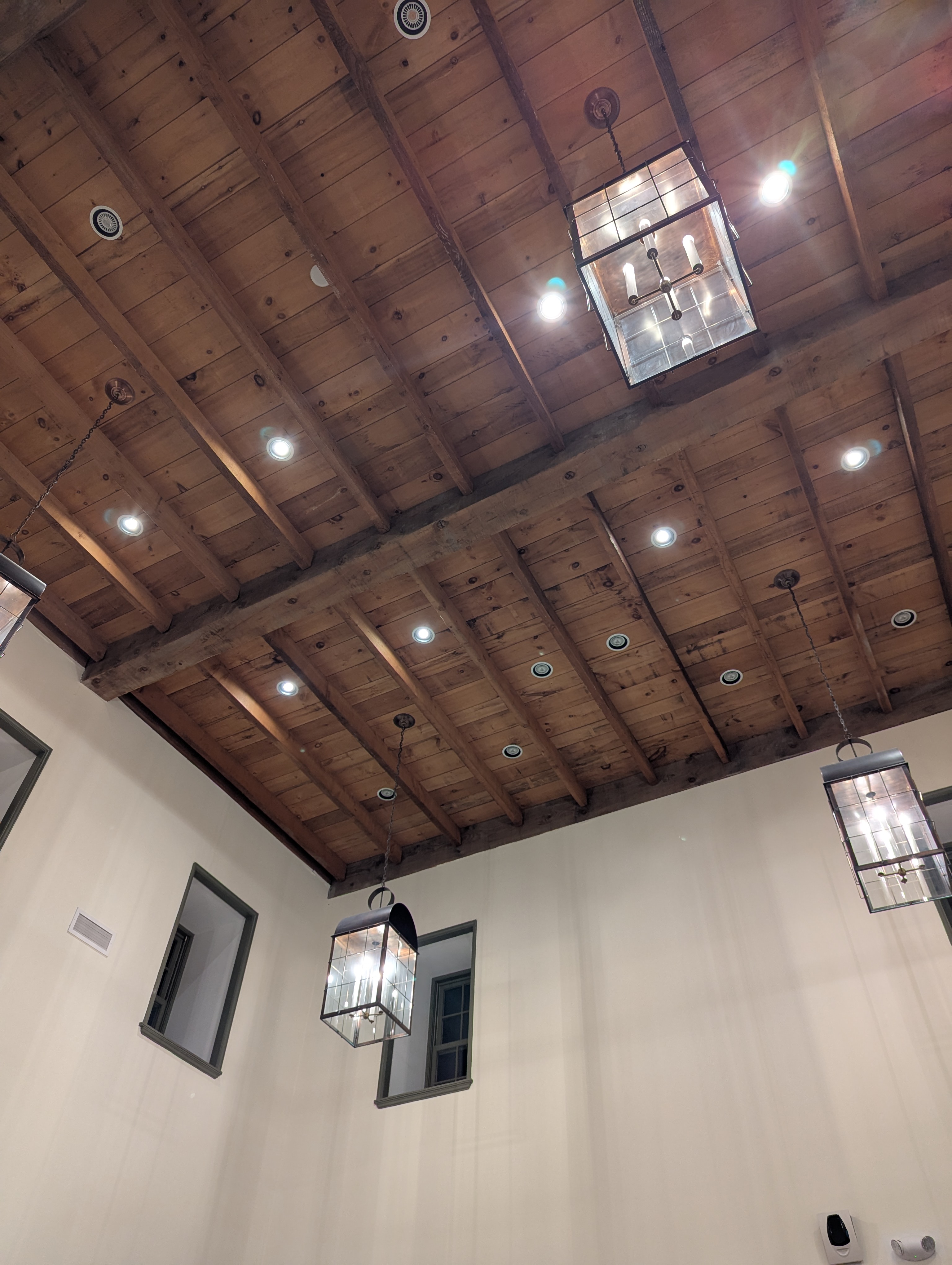 ceiling at the township building