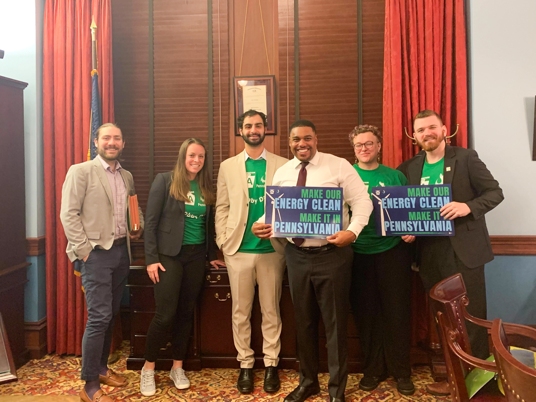 5 Conservation Voters of PA with a state rep in his office