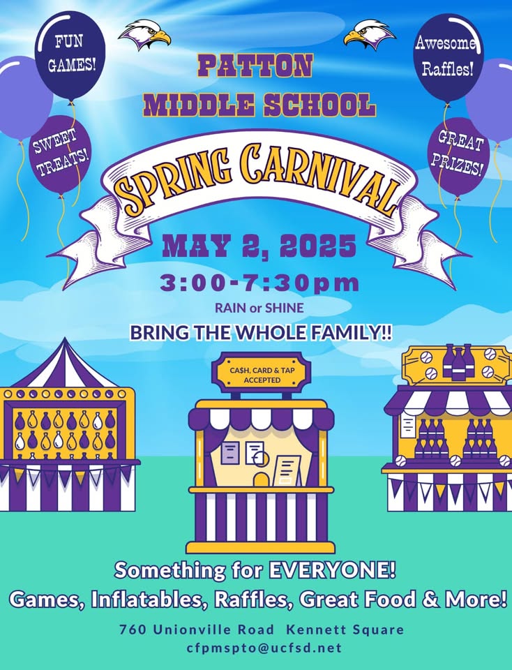 flyer for Patton Spring Carnival