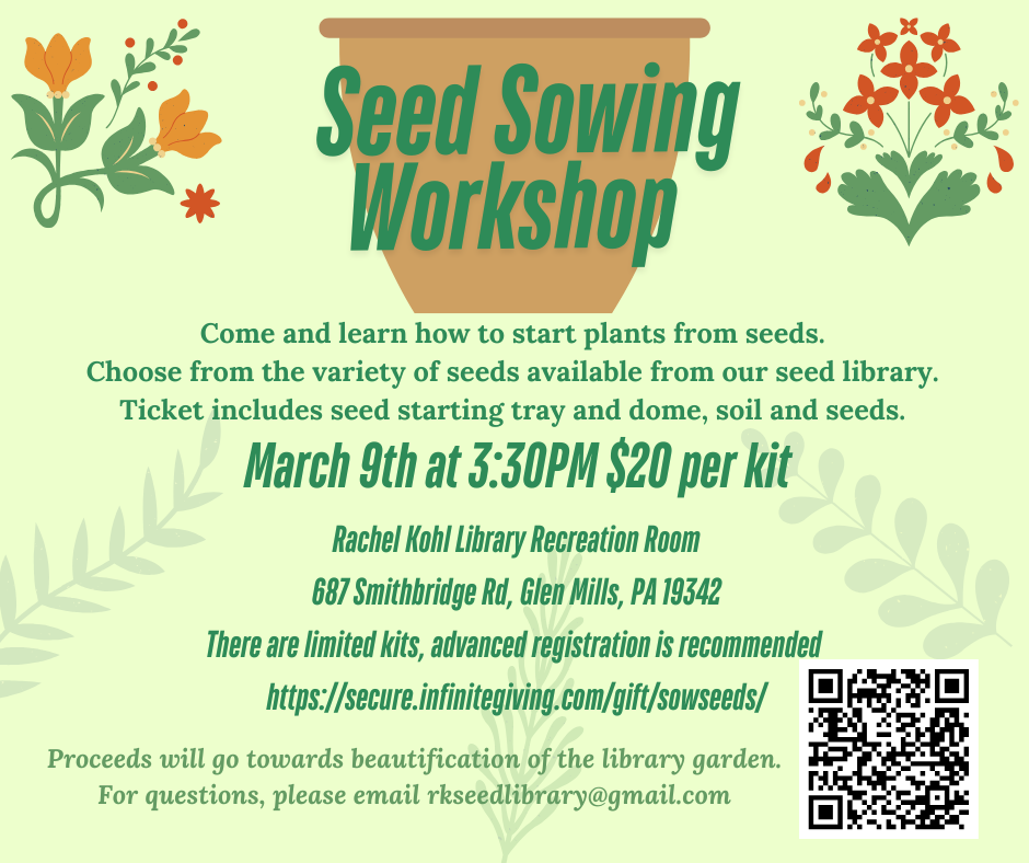 seed sowing workshop flyer