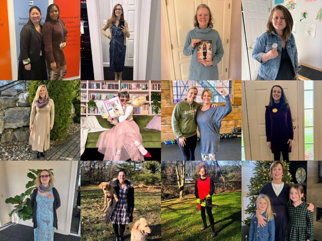 Members of the Thrive with Dressember team in a grid format
