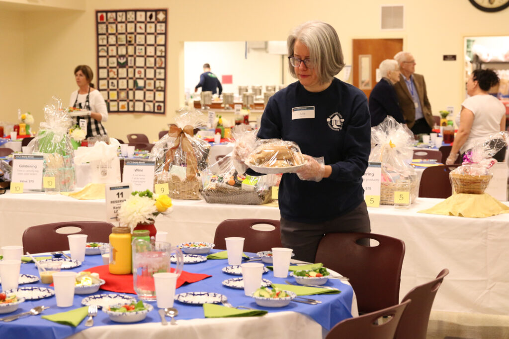 Setting tables for Empty Bowls