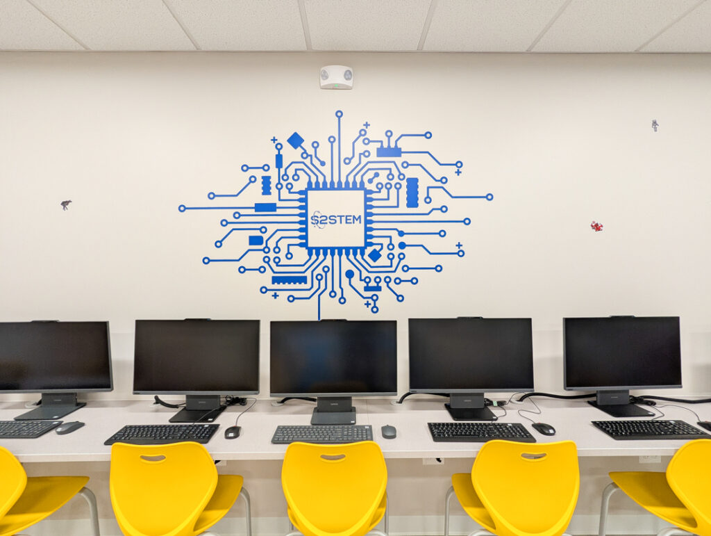 computer room at S2STEM