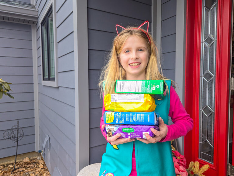 Girl scout cookie season is in season