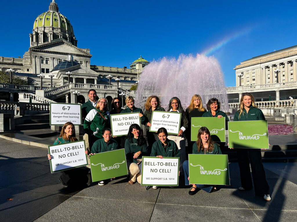 PA Unplugged in Harrisburg to advocate for phone-free schools legislation
