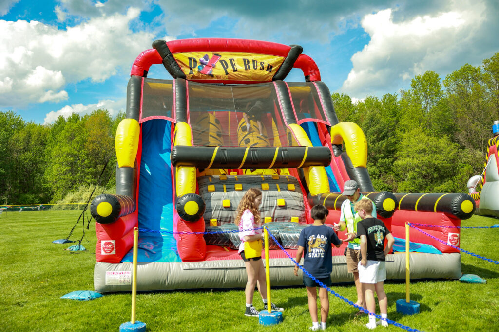 inflatable at the Patton Spring Carnival
