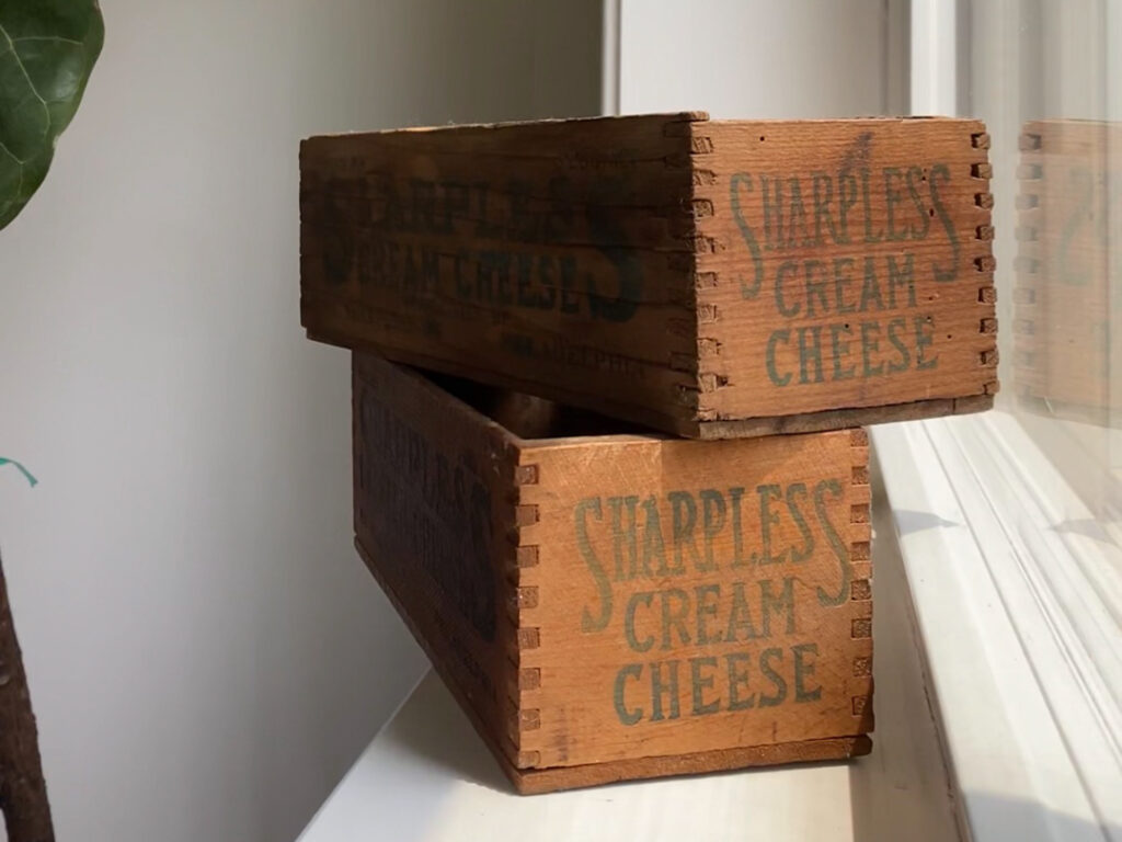 Sharpless Cream Cheese bins tie back to the history of cream cheese in Philadelphia