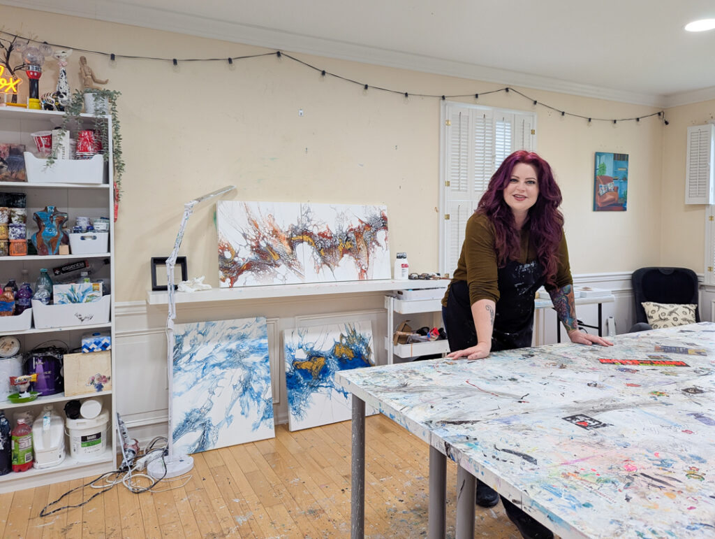 Rachel Coleman in her studio